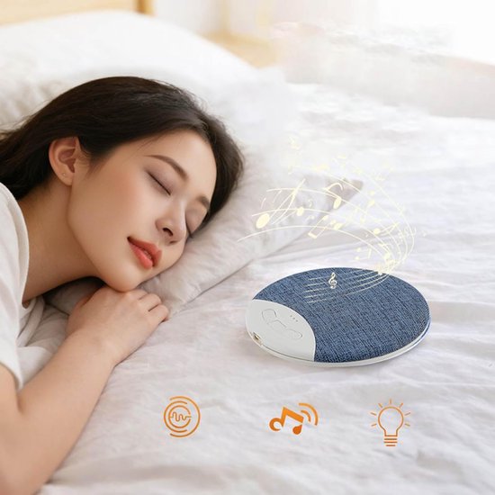 Slaapkussen Luidspreker - Onder kussen speaker - Rustig Slapen - Geleidingsgeluidstechnologie - 96 x 96 x 11 cm - Wit — afbeelding 2