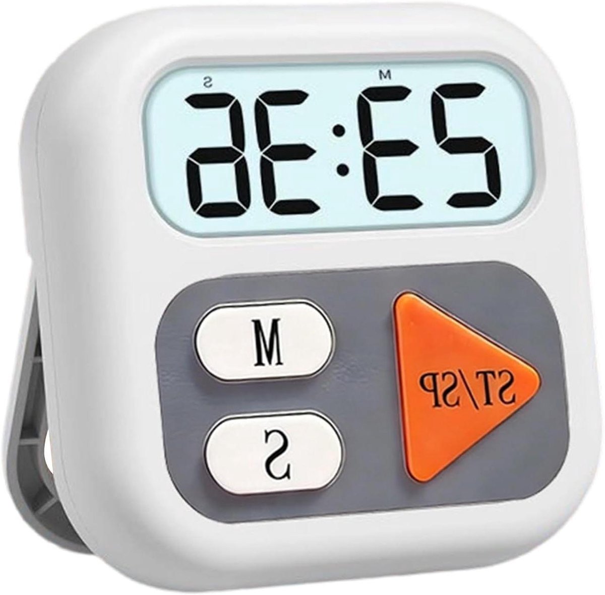 Keukenwekker LCD - Digitale Timer - Koken en Bakken - Stille Alarmfunctie - 7 x 7 x 2 cm - Zwart