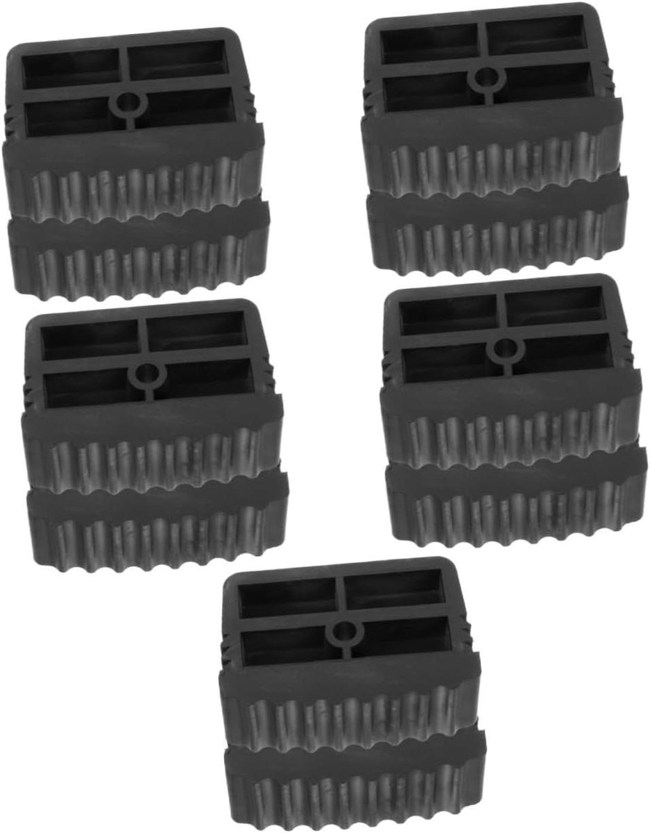 Laddervoet Pluggen - Ladder Accessoires - Ladder Stabiliseren - Antislip Ontwerp - 6.10X4.30X2.10CM - Zwart