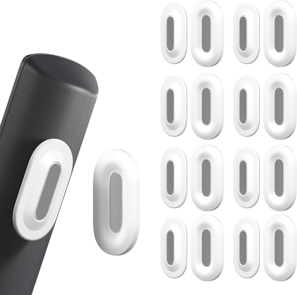 Super Sterke Magnetische Houder voor Afstandsbediening, Dubbele Magneten, Zelfklevende Wandbevestiging voor TV en Airconditioning (8 Stuks, Wit)