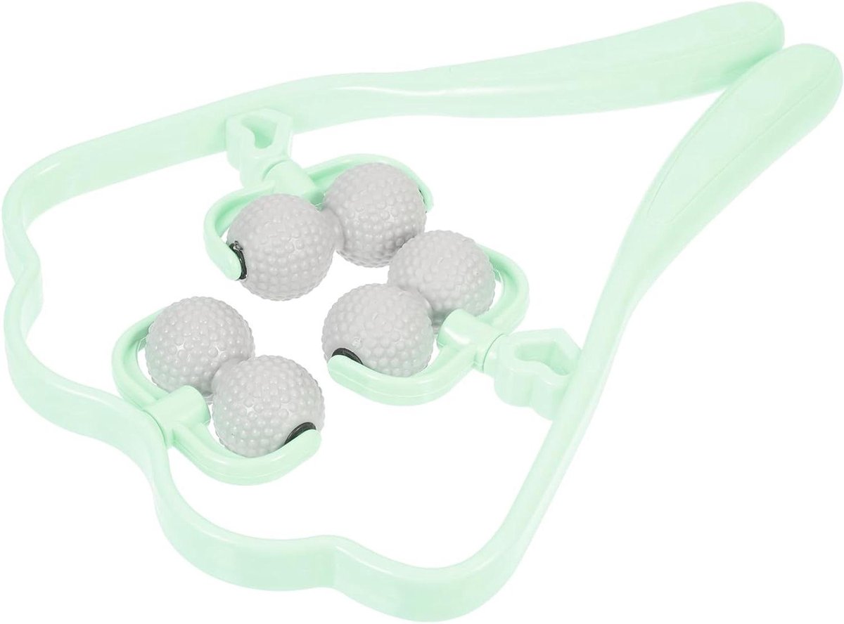 Nekmassage Roller - Nekroller - Pijnverlichting - Diepe Weefselmassage - 33 x 23 x 1 cm - Groen
