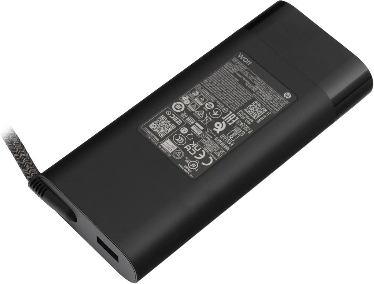 USB-C Snellader - Oplader Adapter - Apparaten Opladen - Extra USB-A Poort - 110 Watt - Zwart