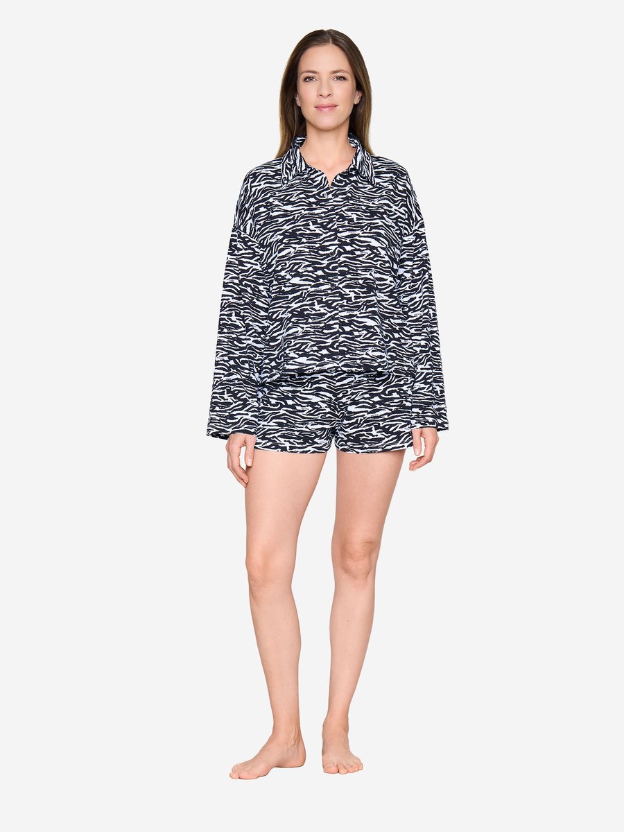 Joop! Jeans Bikini-Hose Animal Print black AOP