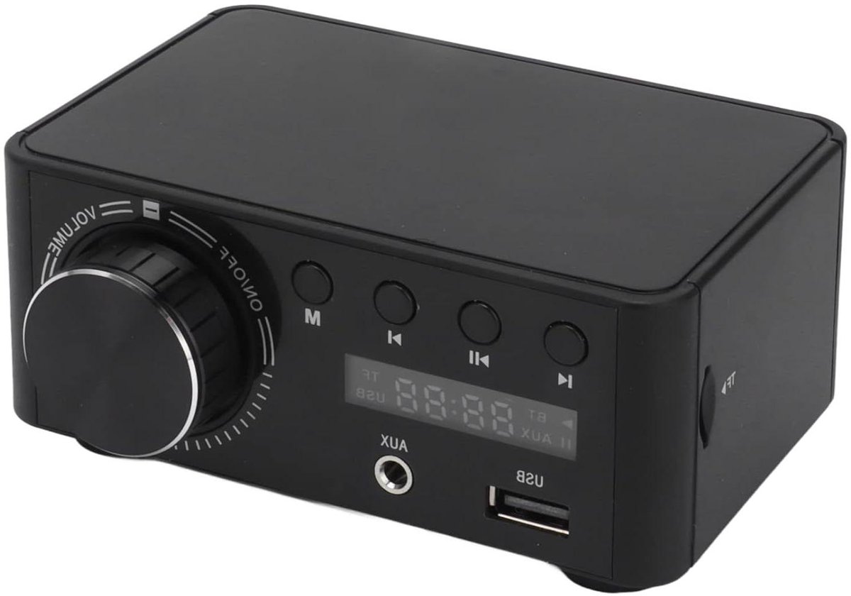 Mini Eindversterker - Hifi Versterker Audio - Muziek Streamen Thuis - Bluetooth 5.0 Stereo