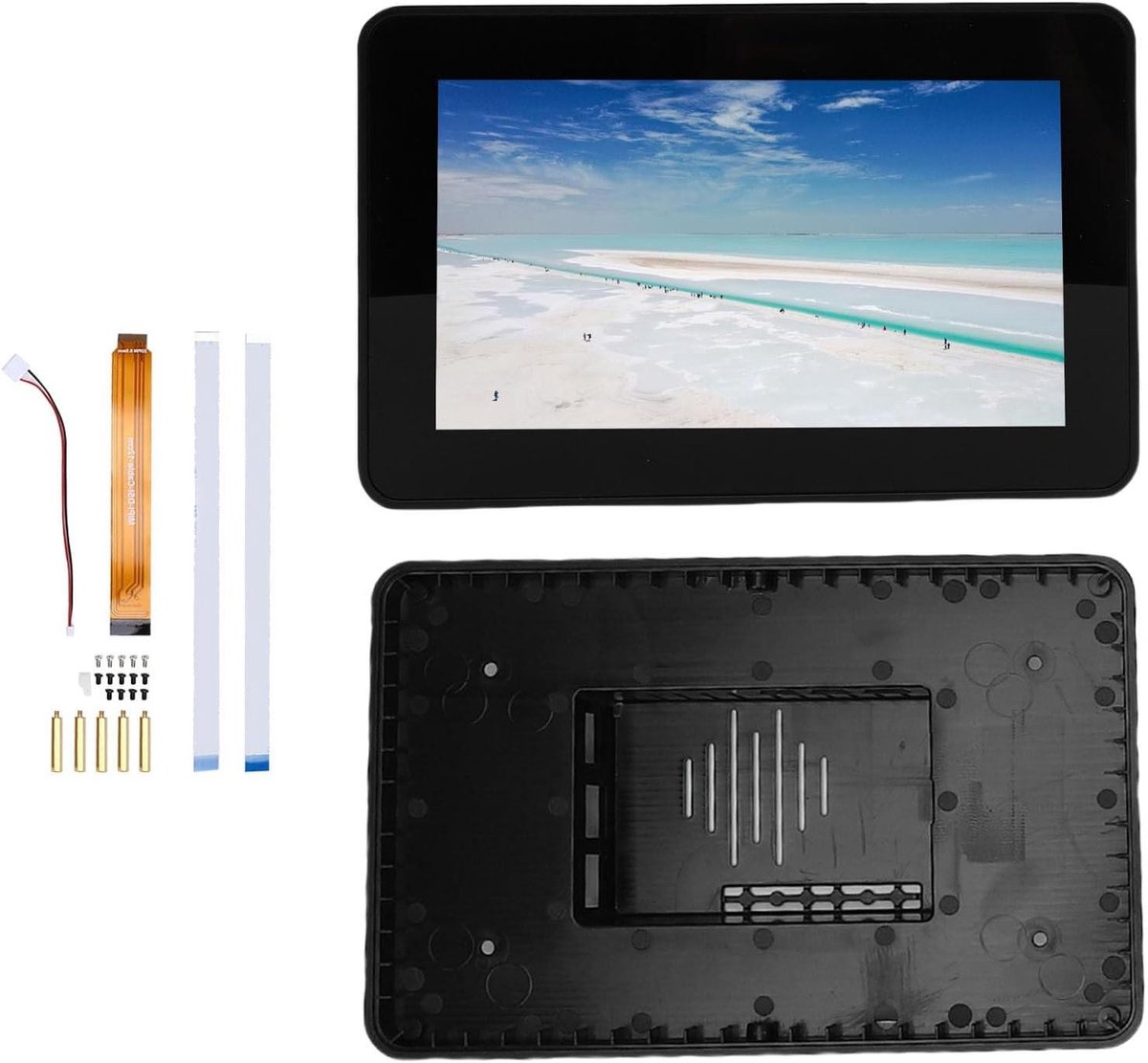Capacitief Touchscreen - Touch Monitor Display - Project Ontwikkeling - Gehard Glas Paneel - 7 inch - Zwart