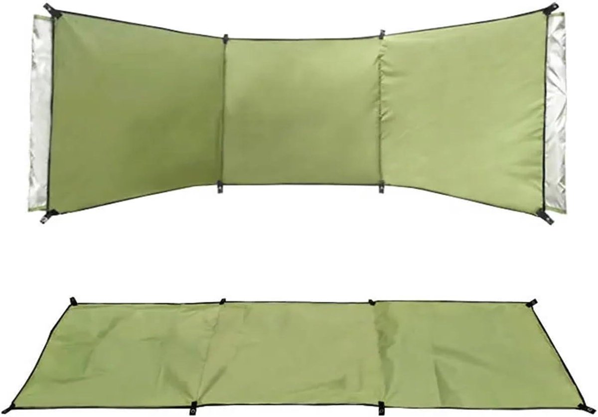 Strand Windscherm - Privacy Scherm - Outdoor Bescherming - Eenvoudige Installatie - 450*140cm - Beige