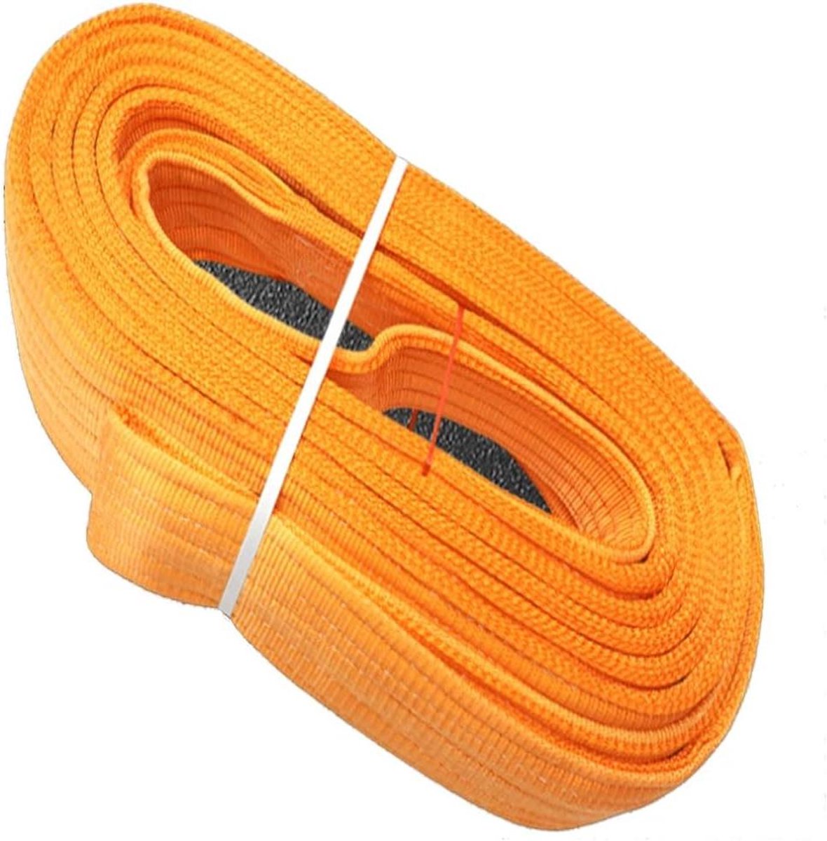 Platte hijsband - Touwkraan band - Goederen verplaatsen - Duurzaam polyester - 5 ton 2 meter - Grijs