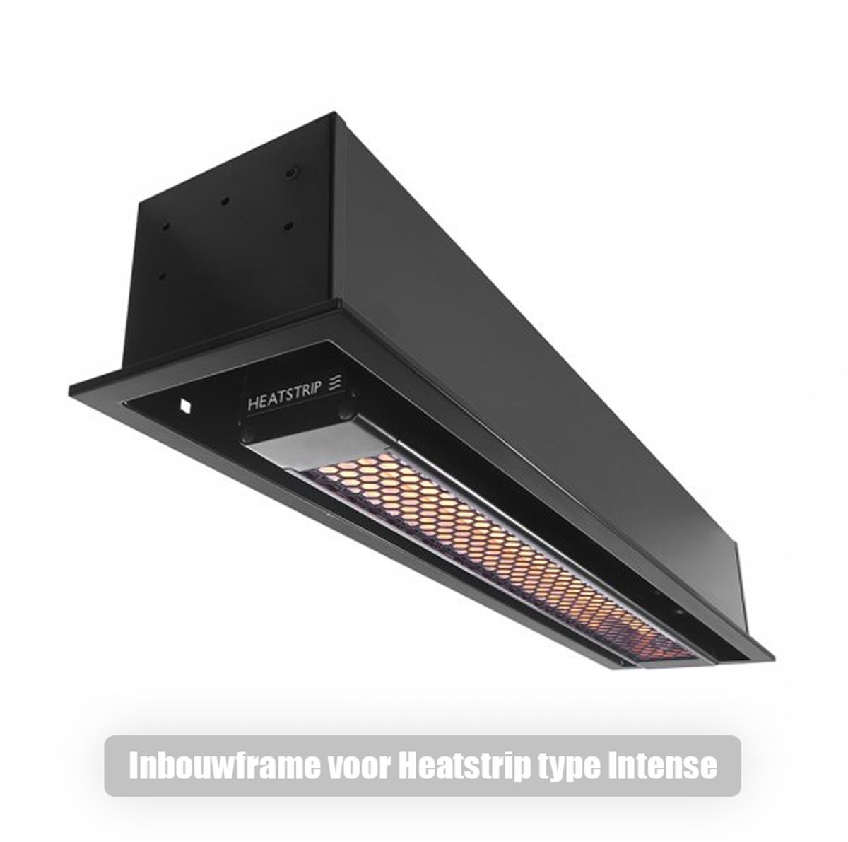 Heatstrip Recessed Mounting Frame Flushmount for Design 2400W with remote control - Black