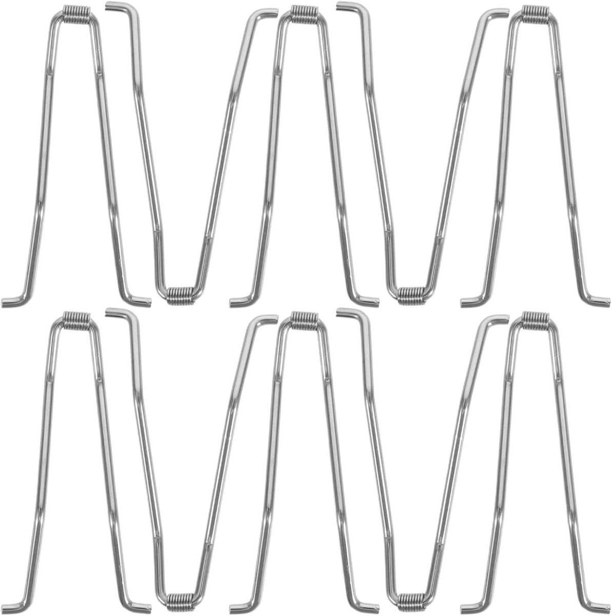 Vervangende Veertjes - Reparatieset - Nagelverzorging - Roestvrij Staal - 10 stuks - Zilver