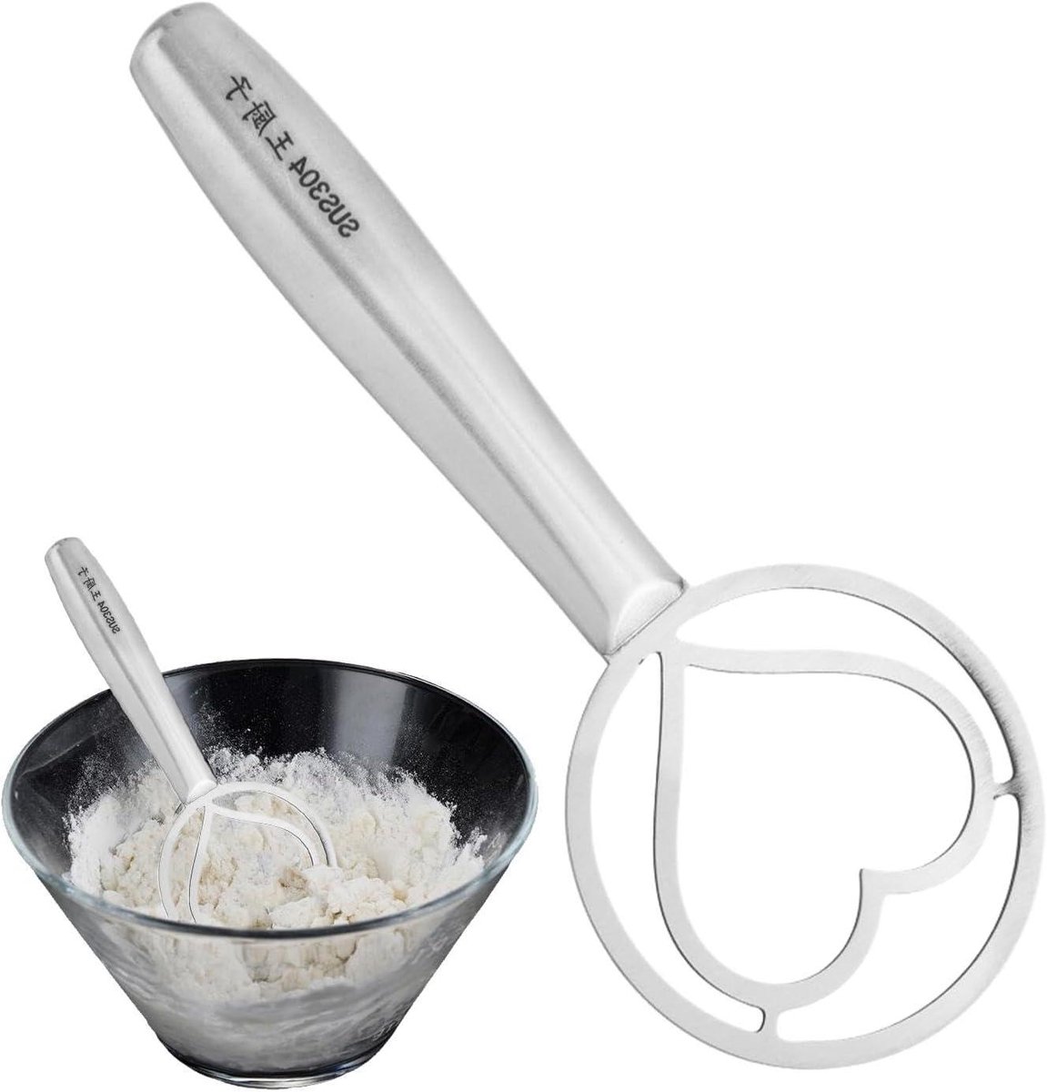 Deense Garde - Keukenmixer - Deeg Mengen - Ergonomisch Handvat - 19.5 cm - Zilver