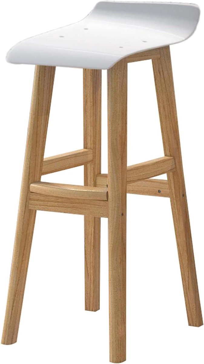 Moderne barstoelen - Hoge krukken - Keuken interieur - Met rugleuning - 70 cm - Transparant