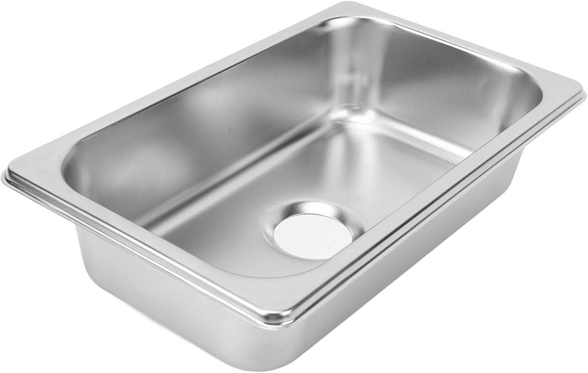 RVS Gootsteen - Inbouw spoelbak - Ruimtebesparend Werken - 304 Roestvrij Staal - 265 cm Breed - Zilverkleurig