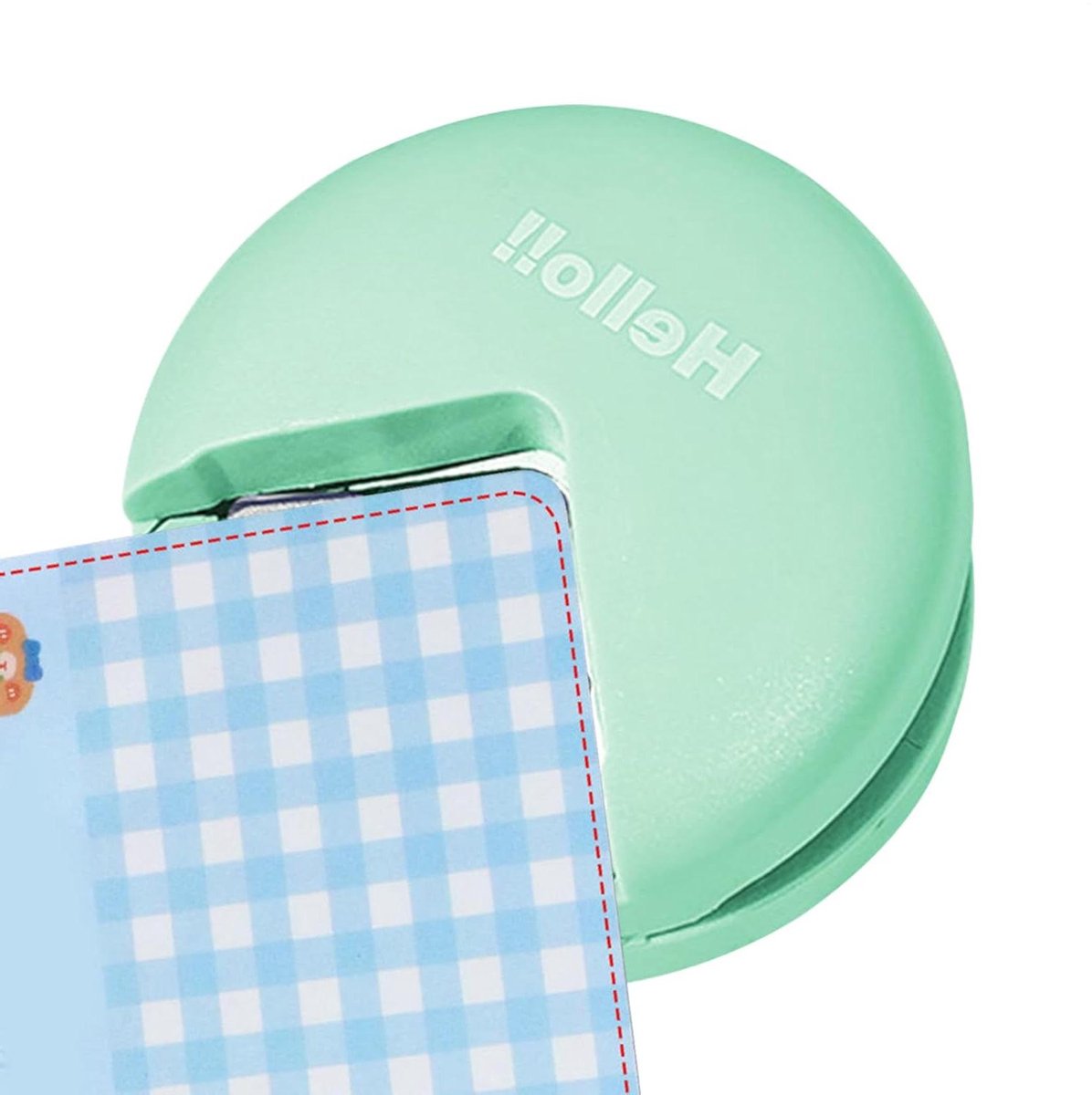 Papier Hoekronder - Hoekpons Gereedschap - Kaarten Maken - Robuuste Constructie - 4 mm Radius - Groen