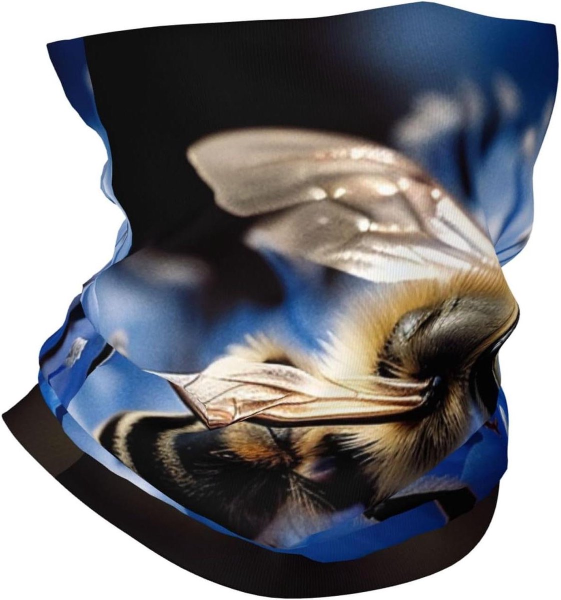 Gezichtsmasker Sjaal - Nekwarmer Bandana - Buitenactiviteiten Bescherming - Ademend Sneldrogend - One Size - Blauw Bloemen