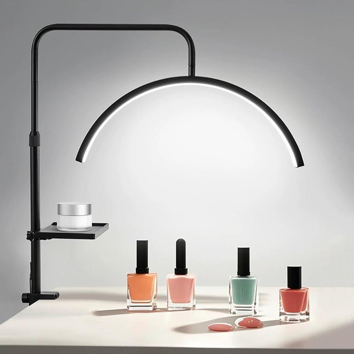 Nageltafellamp - Manicure Lamp - Precisiewerk - Schaduwvrij Licht - 50-80 cm - Zwart