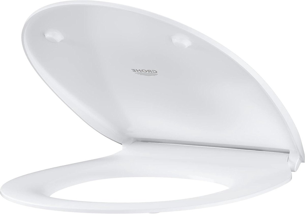 Keramische WC Zitting - Toilet Deksel - Badkamer Vernieuwen - Soft Close Functie - Extra Slank - Alpine Wit