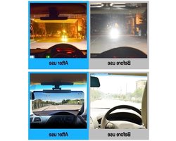 Auto Zonneklep Verlengstuk - Verstelbare Vizier - Veilig Rijden - Dag Nacht Gebruik - 34.5 cm Lengte - Zwart