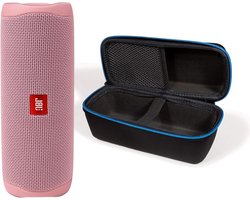 JBL Flip 5 Waterdichte Draagbare Draadloze Bluetooth Speaker Bundel met divvi! Beschermende Hardshell Case - Roze