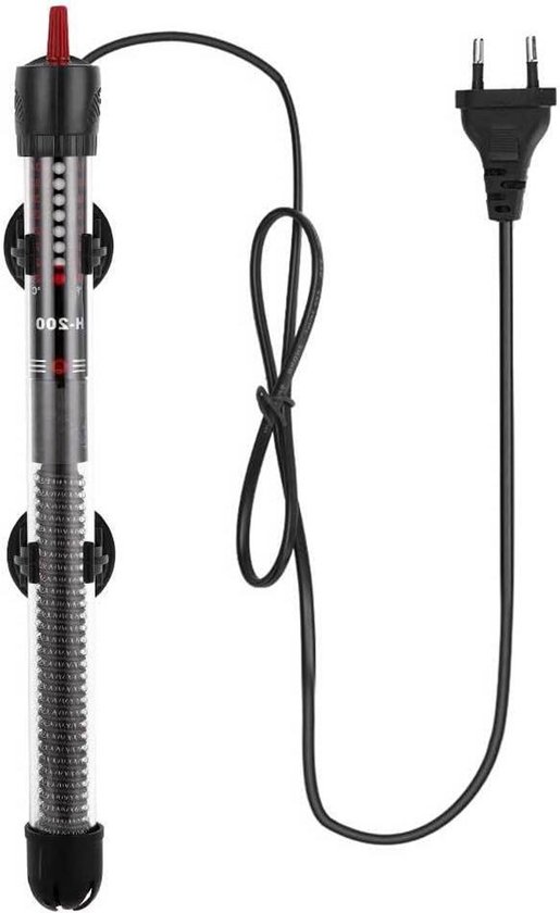 Aquarium Verwarming - Vissenkom Heater - Water Opwarmen - Dubbele Temperatuurweergave - 50W - Zwart