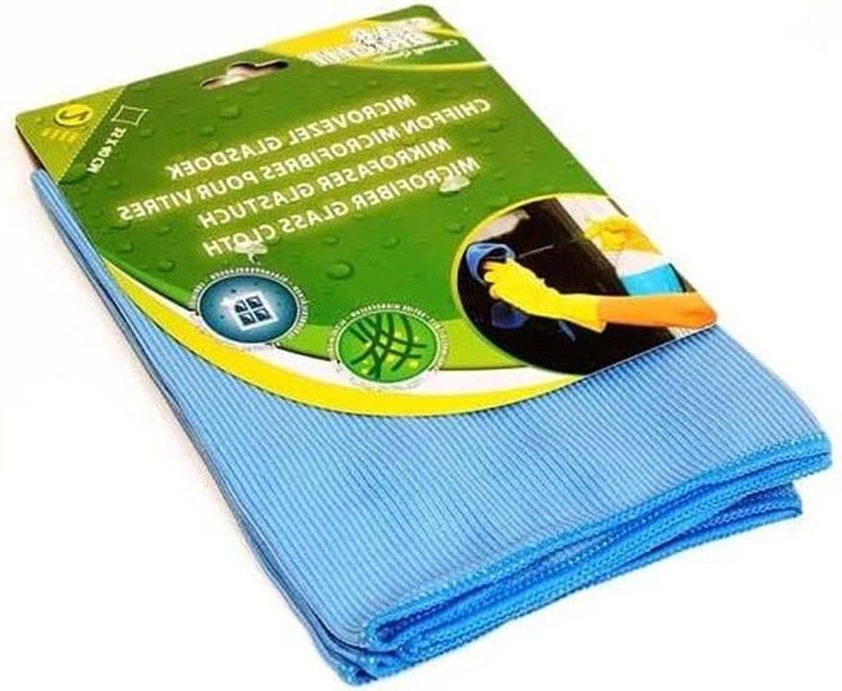 Microvezel Glasdoek - Polyester Doek - Streeploos Reinigen - Zachte Structuur - 40 cm - Groen