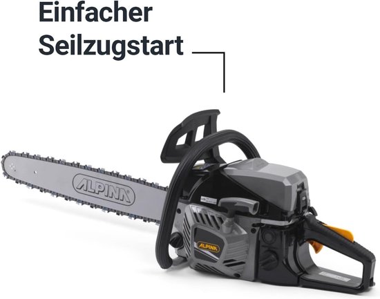 Benzine Kettingzaag - Krachtige Zaag - Hout Bewerken - 50cm Zaagblad - 49.3cm³ Motor - Zwart — afbeelding 5