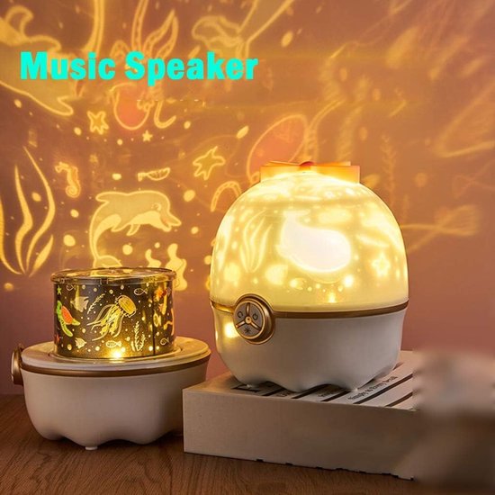 Sterrenprojector Nachtlampje - Sterrenhemel Lamp - Kinderkamer Decoratie - 360 Graden Rotatie - 13.5cm Hoog - Meerdere Kleuren — afbeelding 4