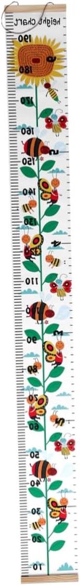 Groeimeter Kinderen - Hoogte Hanger - Groei Meten - Decoratief Ontwerp - 200 cm - Kleurrijk