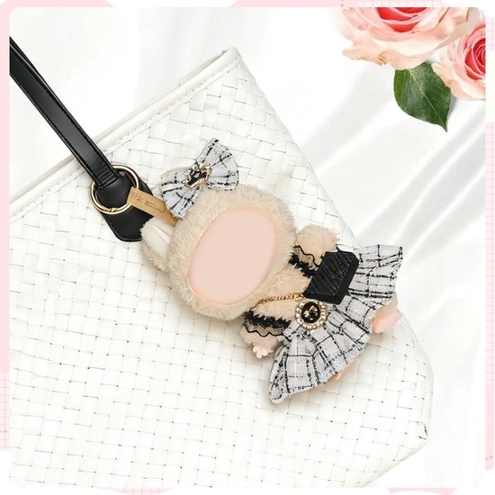 Poppenkleding Set - Mini Outfit - Poppen Aankleden - 2 Stuks - 17 cm Poppen - Zwart Roze — afbeelding 3