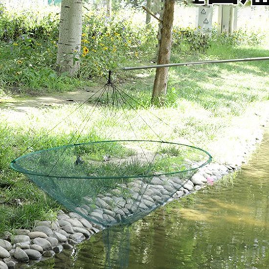 Visnet - Schepnet Dock - Vissen vanaf dok - Opvouwbaar stalen frame - 100 cm diameter - Niet gespecificeerd — afbeelding 5