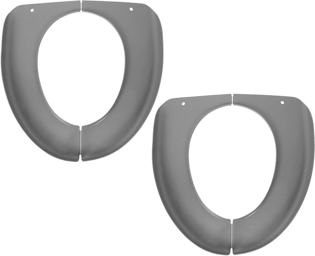 Toiletzitting Bescherming - Draagbaar Toiletkussen - Hygiënisch Reizen - Waterdicht Herbruikbaar - 40 x 38 cm - Grijs
