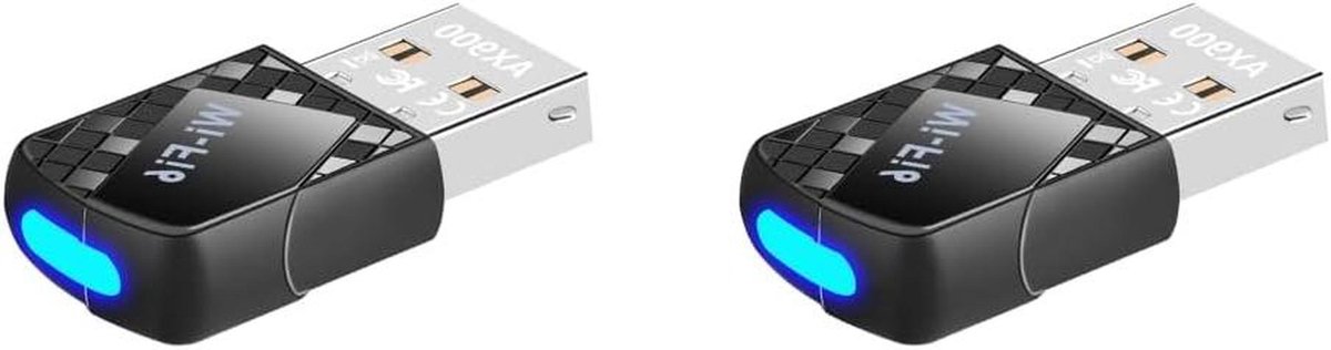 Mini USB WiFi Adapter - Draadloze LAN-kaart - Snelle Internetverbinding - Driver-vrije Installatie - 900Mbps Snelheid - Zwart