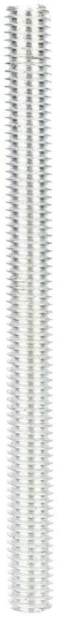M8 Draadstang - Gegalvaniseerd Ijzeren Staaf - Houtbewerking Projecten - Volledig Geschroefd - 100 mm - Zilver