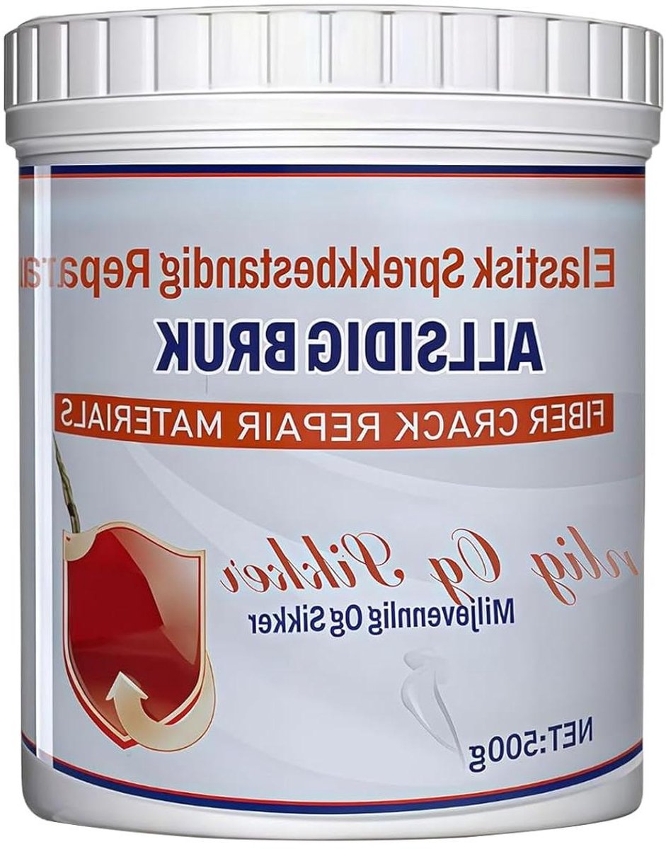 Muur reparatie pasta - Vulmiddel scheuren - Wanden herstellen - Waterdichte vulling - 500 gram - Wit