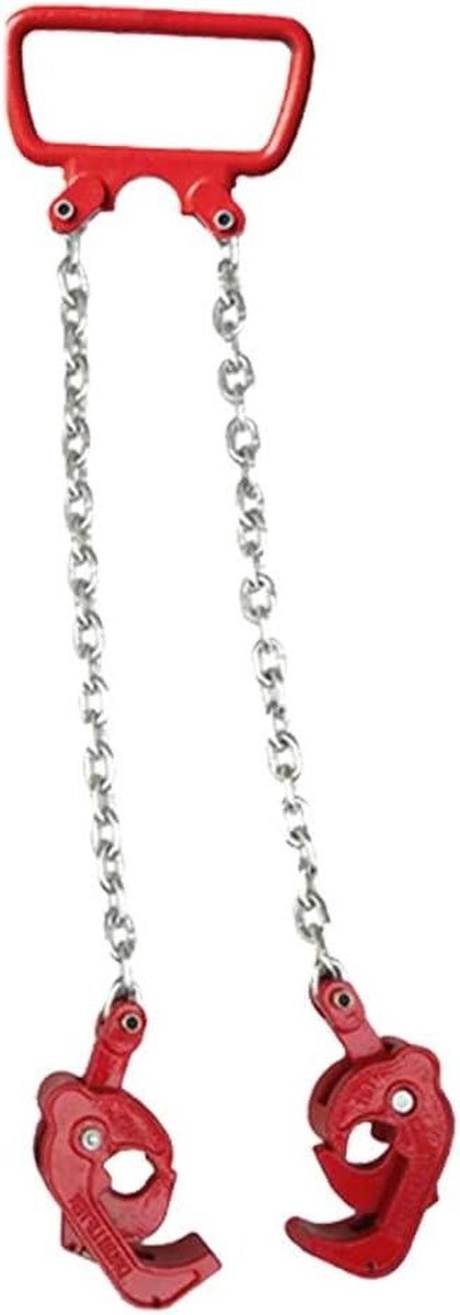 Ketting Vatlifter - Vatgreep - Vaten Hijsen - Automatisch Vergendelingsmechanisme - 1100 Lbs Capaciteit - Zilver