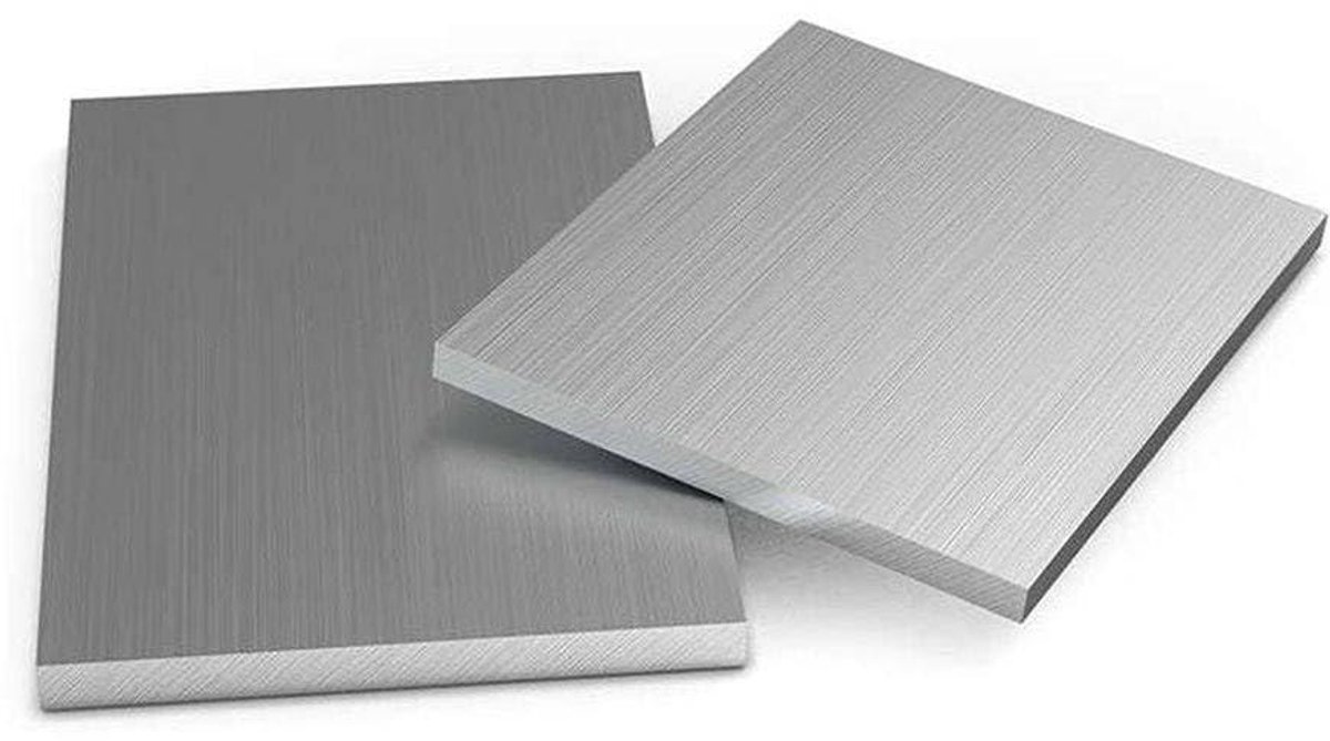 Aluminium Platen - Metaalplaten - Doe-het-zelf - Hoge Kwaliteit Legering - 2x60x60mm 8 Stuks - Zilverkleurig