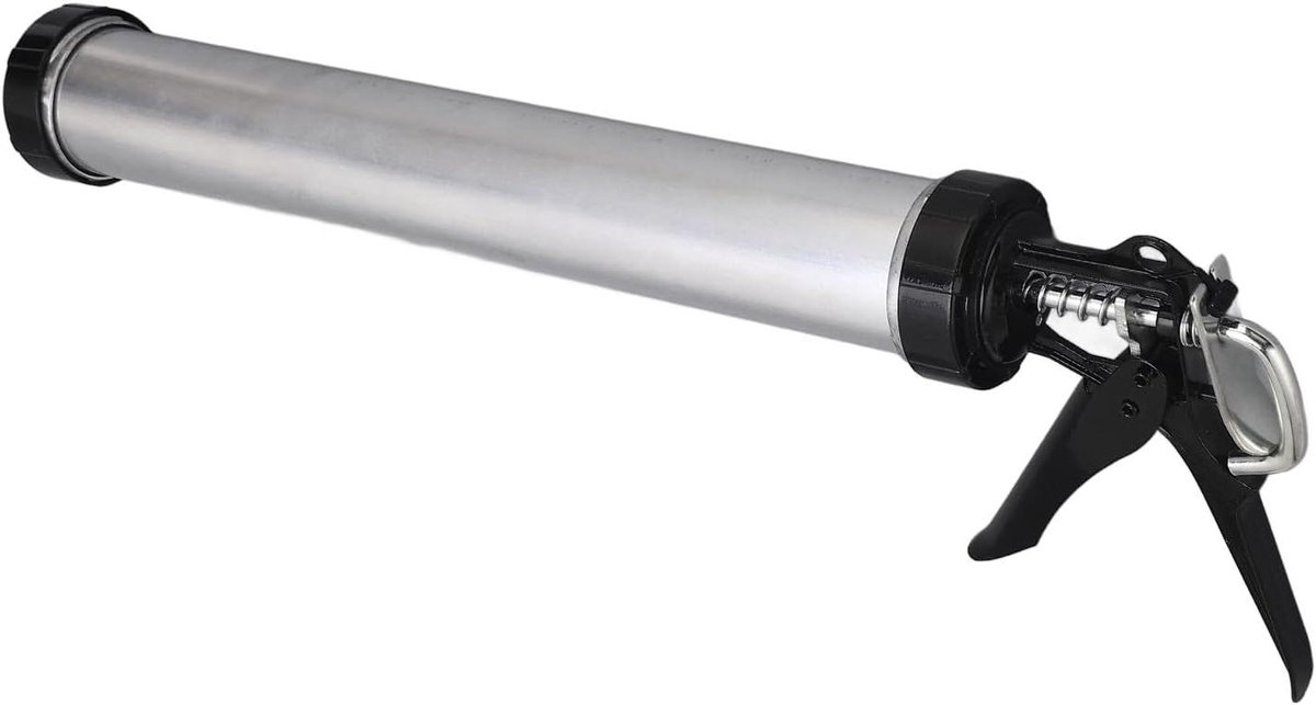 Kitpistool - Afdichtingsgereedschap - Klus Klussen - Duurzame Aluminiumlegering - 600 Ml Capaciteit - Grijs