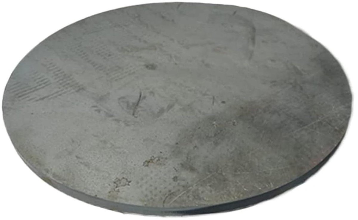 Ronde Staalplaat - Metaal Schijf - Doe-het-zelf Projecten - Warmgewalst Plaatstaal - 200 mm Diameter - Zilver