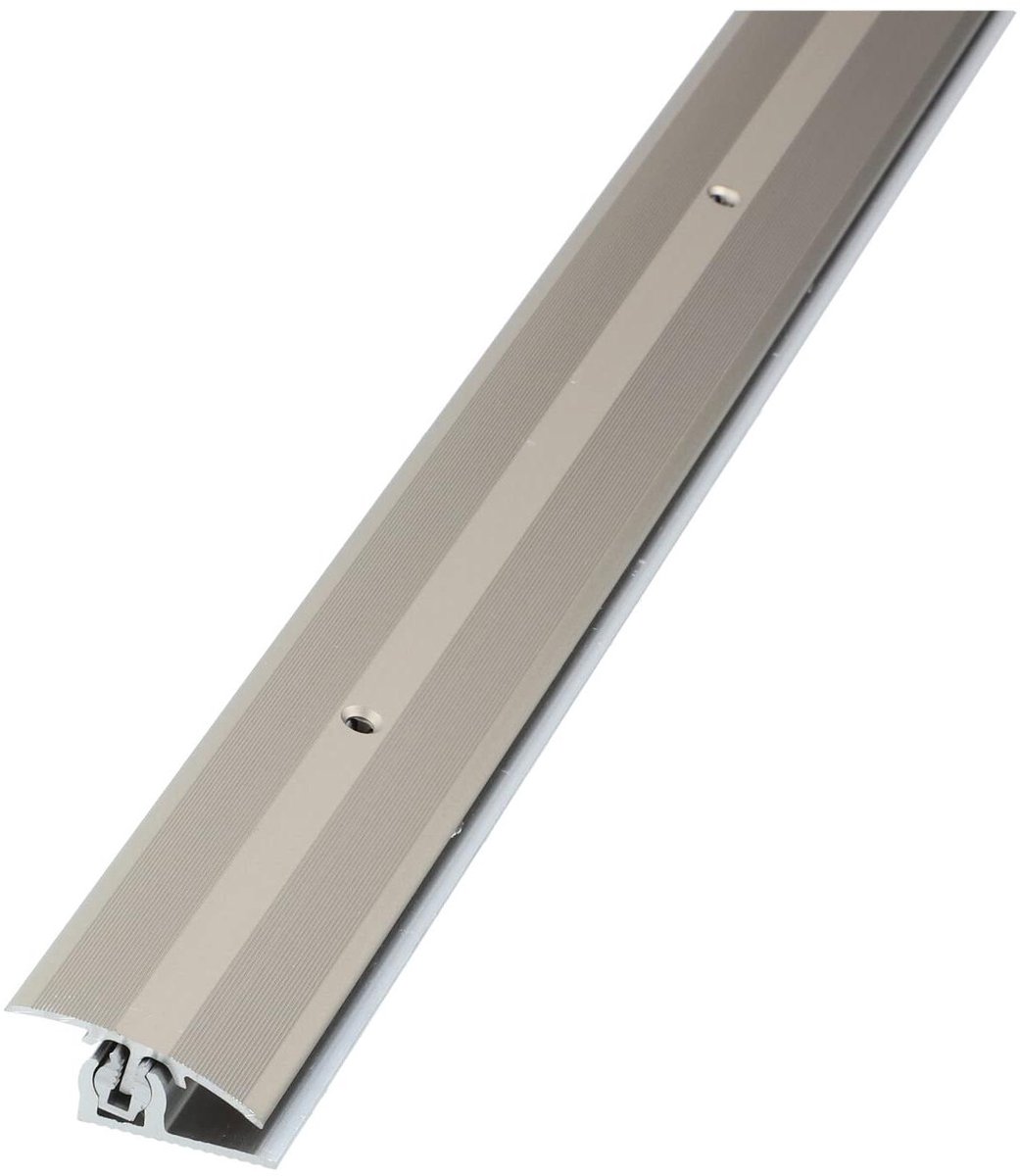 Overgangsprofiel - Vloerprofiel - Vloeren Afwerken - Niveauverschillen Compenseren - 100 cm - Zilver