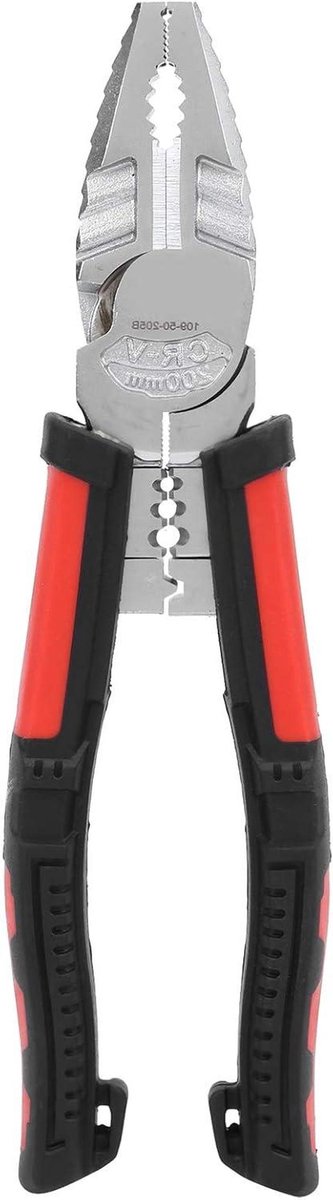 Multifunctionele tang - Handgereedschap - Draad strippen - 7-in-1 functie - 195 mm - Zilver