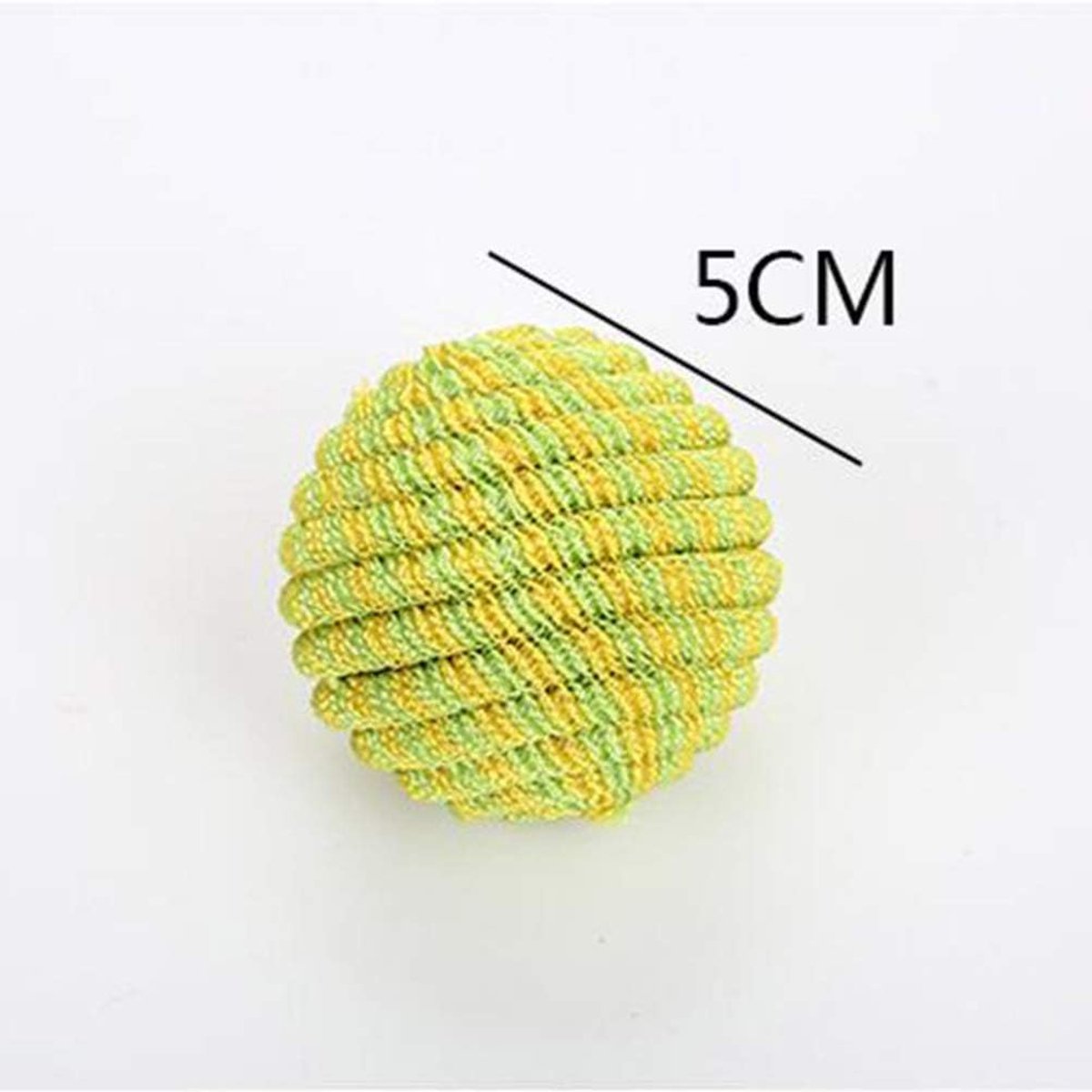 Katten Speelgoed Ballen - Hond Touw Speelgoed - Actieve Spelletjes - Duurzaam Materiaal - 4 Stuks - Willekeurig