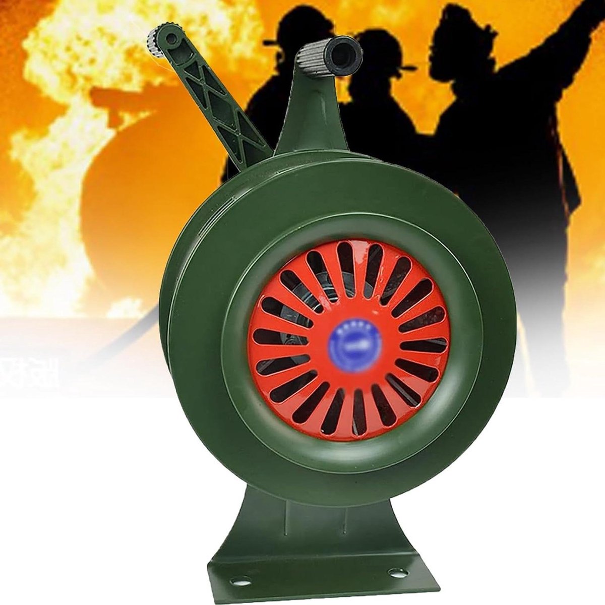 Draagbare Sirene - Handslinger Alarm - Noodsituaties Melden - 120 Decibel Geluid - Aluminiumlegering - Groen