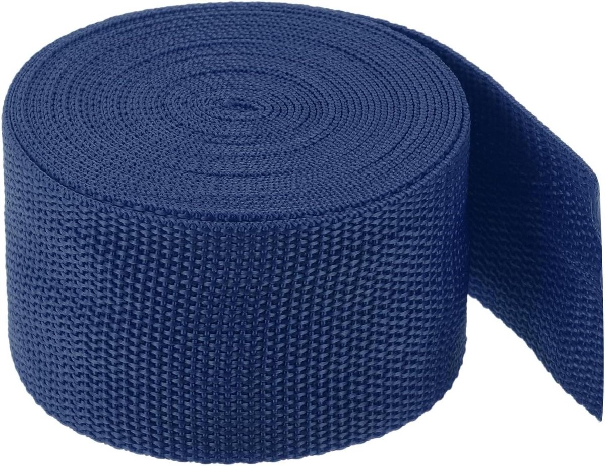Platte Band - Bevestigingsband - Bagage Zekeren - Waterdicht Materiaal - 5 cm Breed - Marineblauw