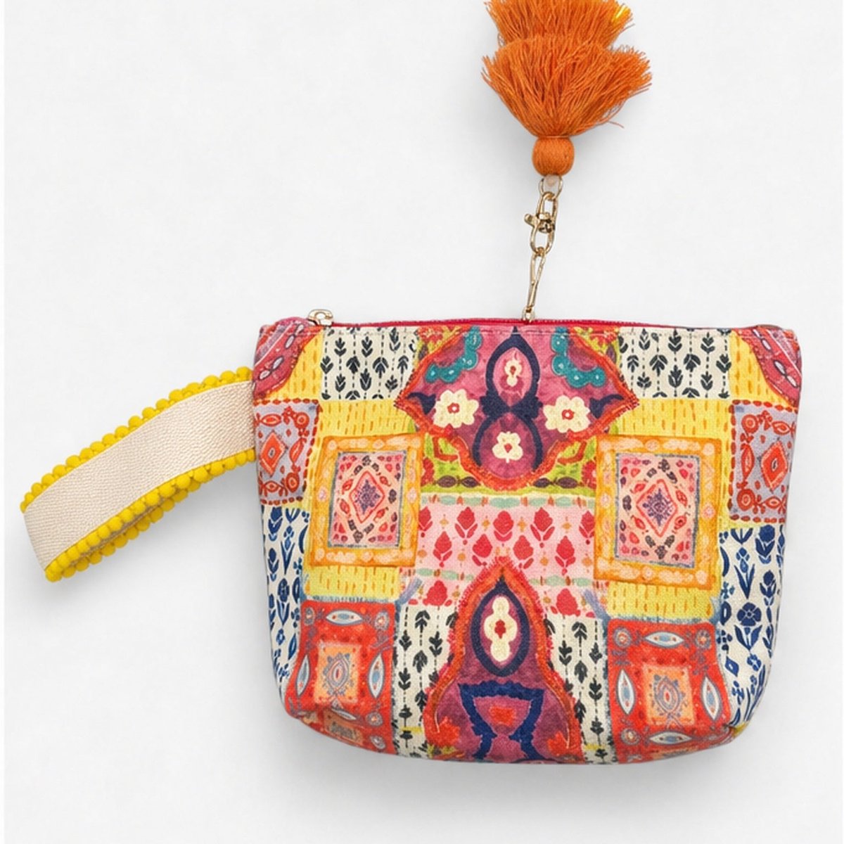HS Tassel Pouch - Meerdere Prints - Boho Oranje