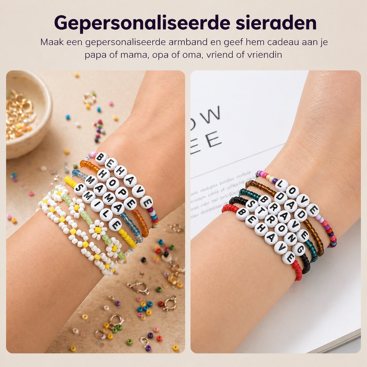 Behave 10000 Glaskralen Set Deluxe - DIY Sieraden maken - Kralen Set - Rocailles - Bedels - Letterkralen - 20 Kleuren - 3mm — afbeelding 6
