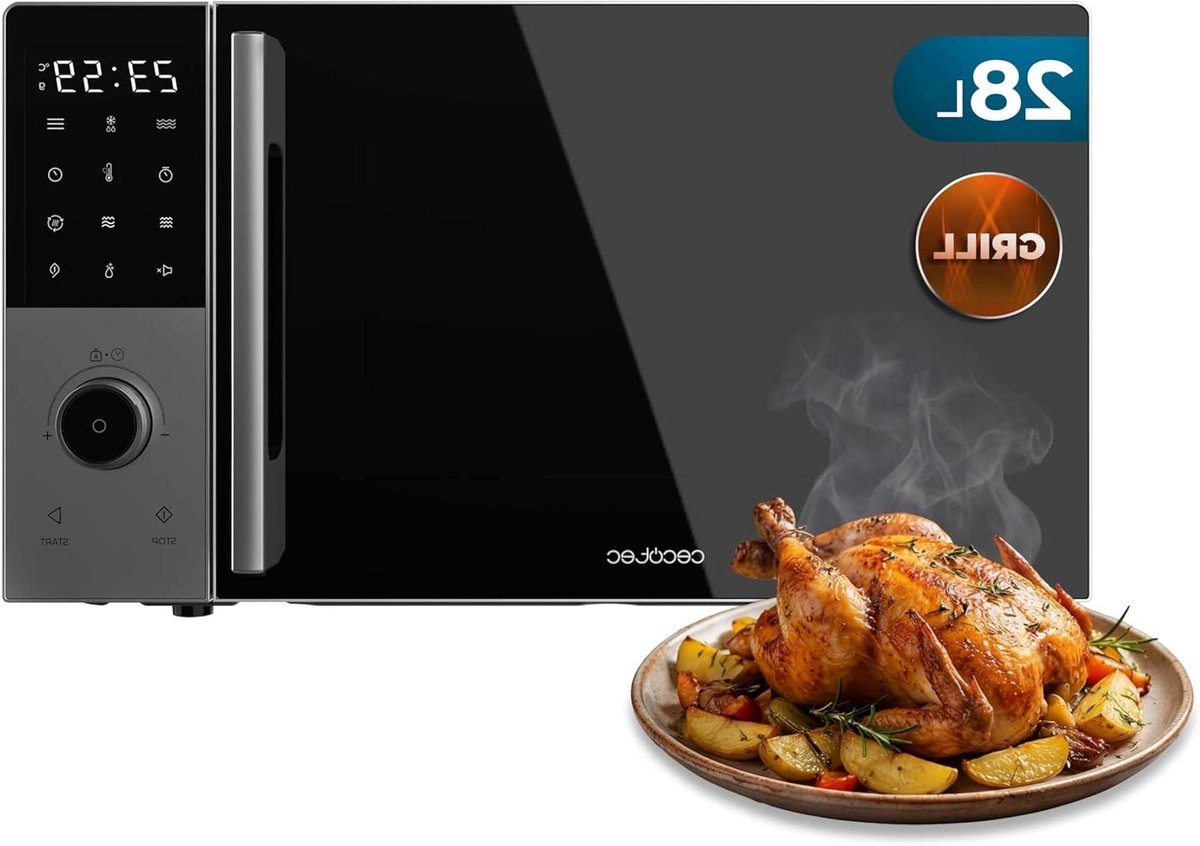 Digitale Magnetron - Combimagnetron Grill - Snel Koken - Met Convectie - 28 Liter - Zwart