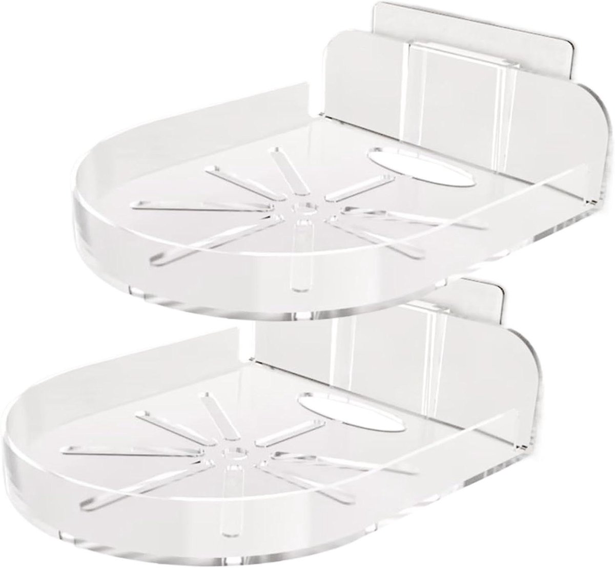 Babyfoon Wandbevestiging - Babyfoon Standaard - Veilige Plaatsing - Zonder Schroeven - 12x9.5 cm - Wit