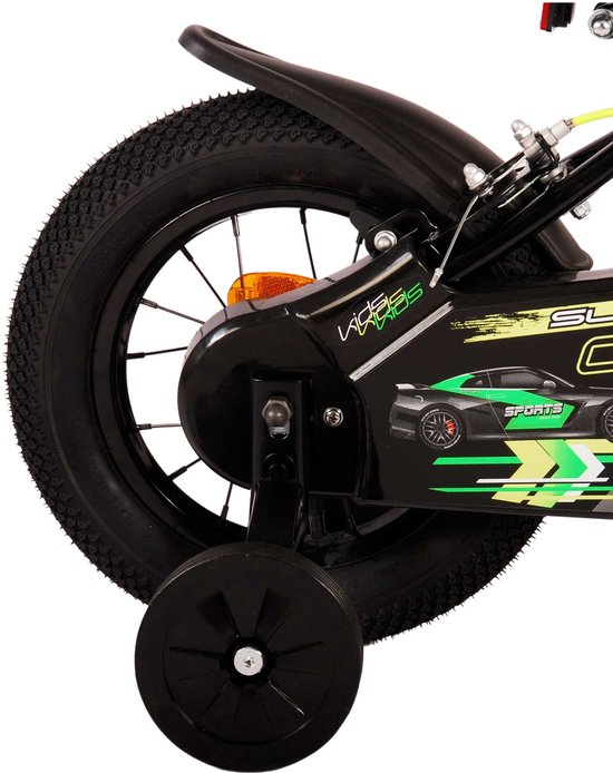 Volare Super GT Kinderfiets - Jongens - 12 inch - Groen - Twee handremmen van Volare — afbeelding 4