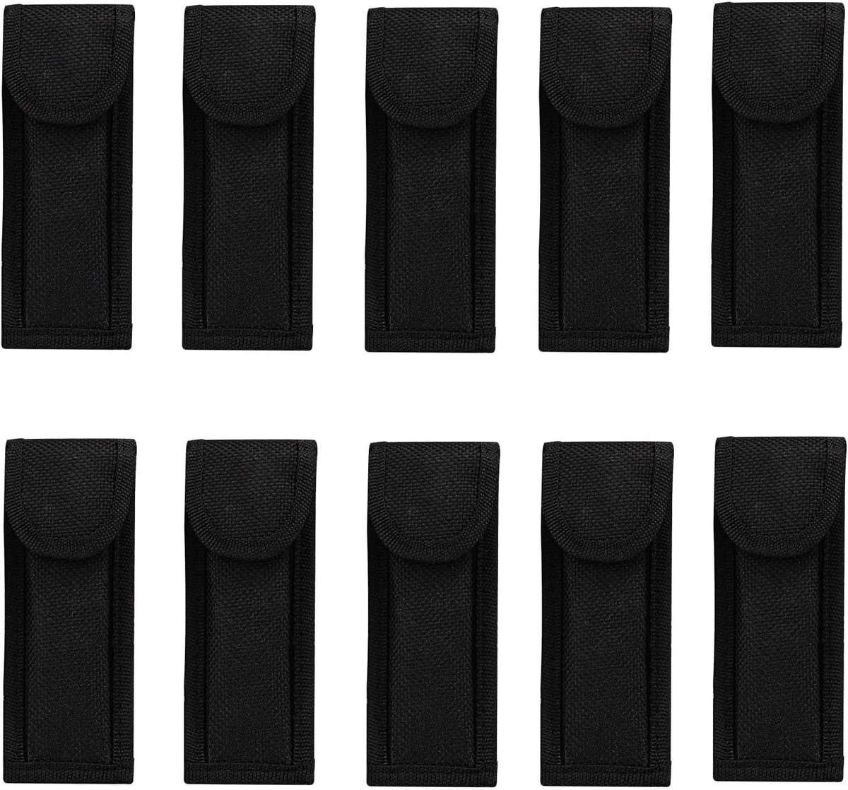 Belt mes houders 10 stuks - opvouwbare tas - nylon - ideaal voor transport van snijgereedschap - ShopVlot