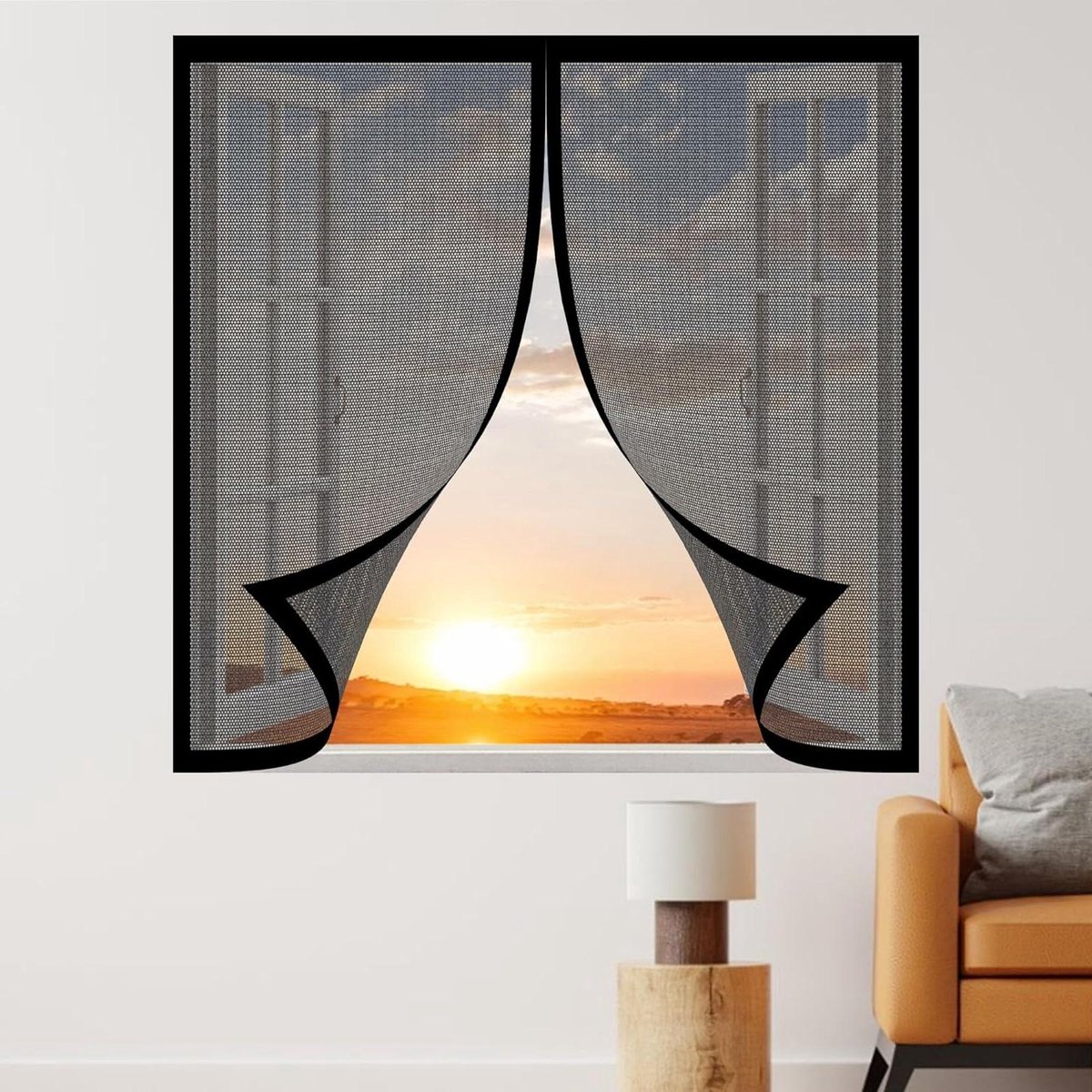 Magnetisch Horren - Insectenhor Raam - Insecten Buiten - Zonder Boren - 115 x 175 cm - Zwa