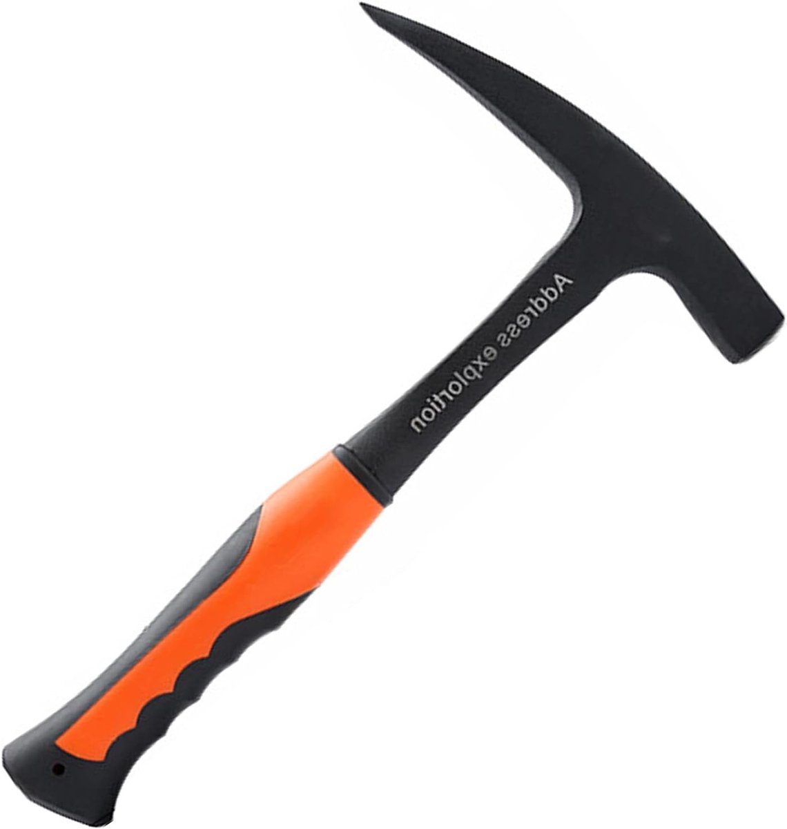 Professionele 11.4'' vlakke kop hamer voor geologie, multifunctionele handgereedschappen voor mineraalonderzoek en bouwprojecten met antislip handvat